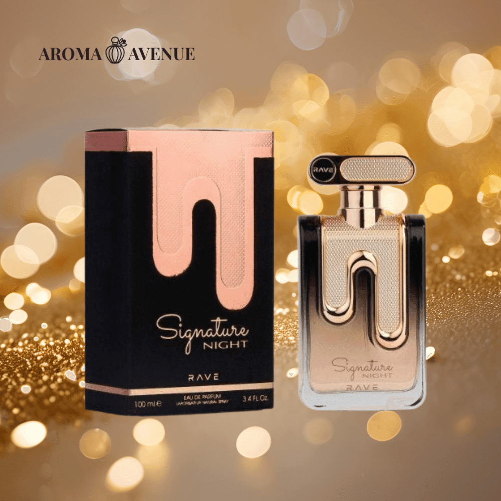 Signature Night este un floral‑oriental feminin, ușor dulce, gândit pentru purtare de seară sau pentru momentele în care vrei o prezență elegantă fără să fie copleșitoare.