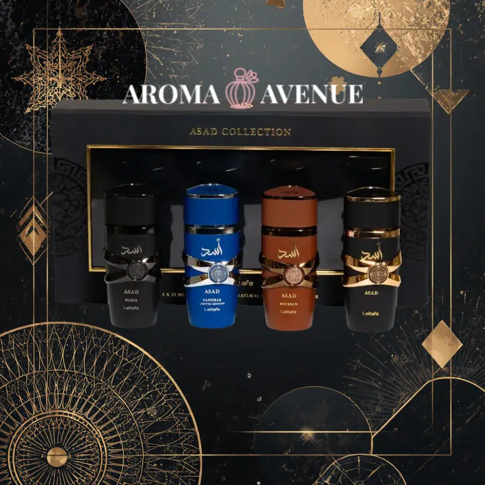Set Lattafa Asad Collection – 4 x 25 ml, bărbătesc