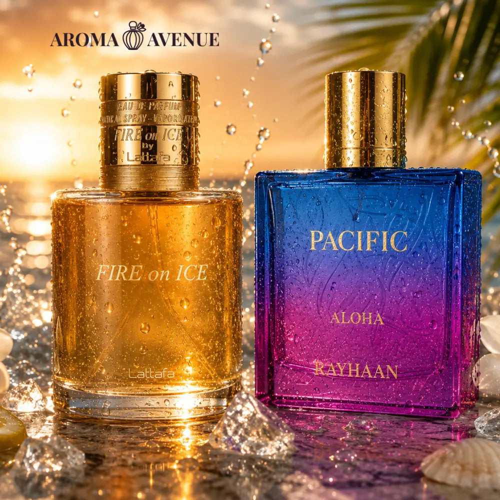 Aquatic Power – Set Layering Lattafa Pacific Aloha & Fire On Ice