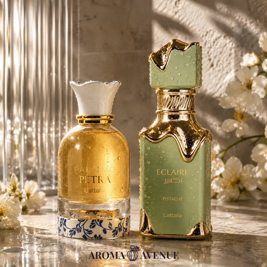 Pistachio Sunset – Set Layering Lattafa Petra & Eclaire Pistache