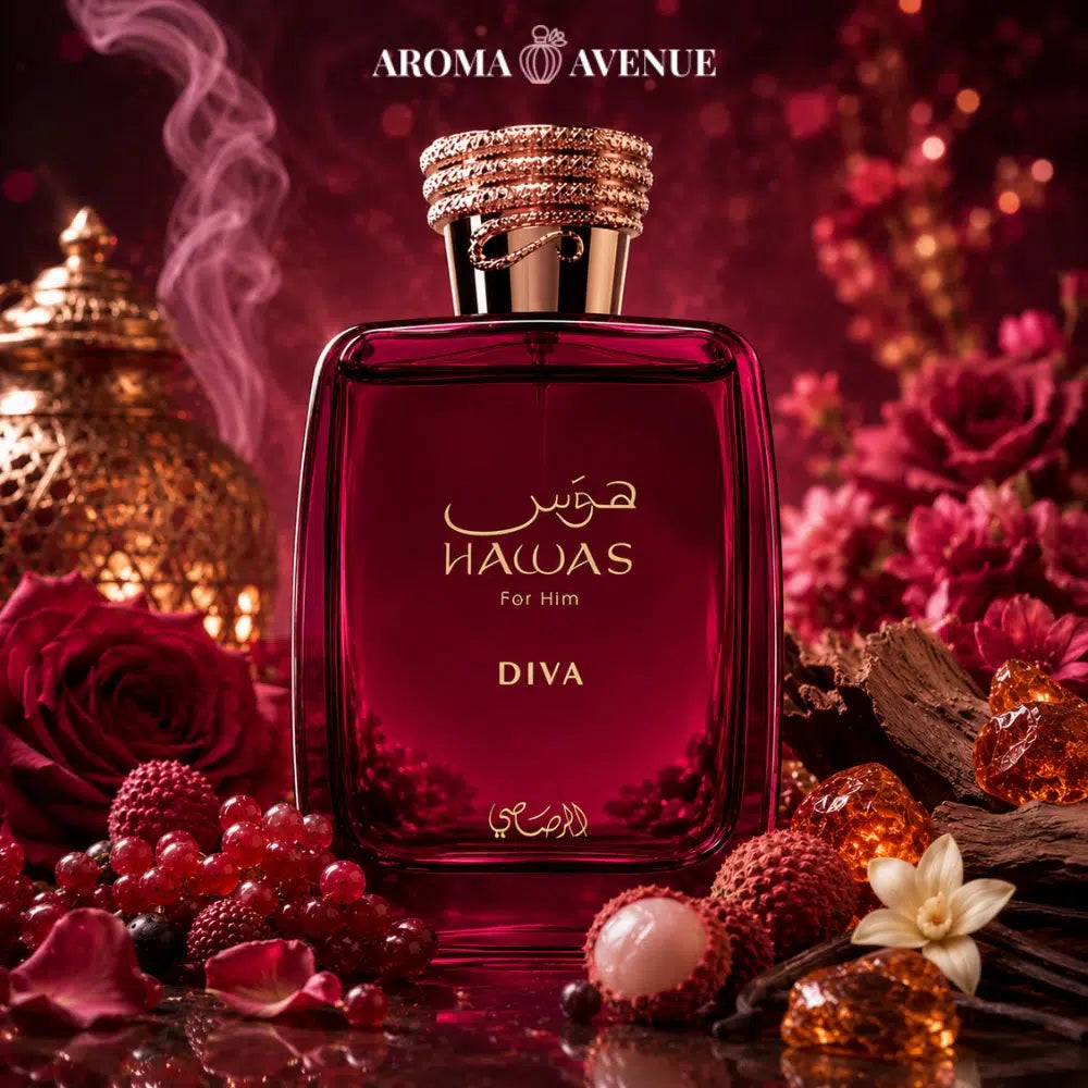 Rasasi Hawas Diva – Apă de Parfum pentru Femei, 100 ml
