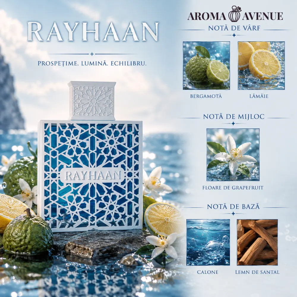 Rayhaan Azul – Apă de Parfum pentru Bărbați, 100 ml