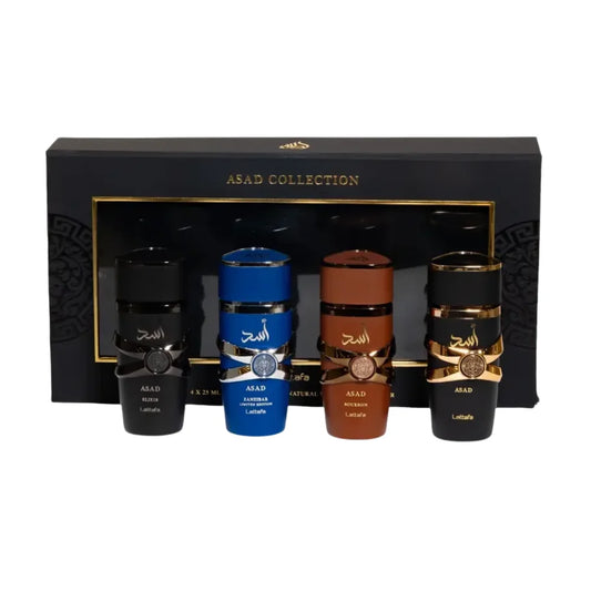 Set Lattafa Asad Collection – 4 x 25 ml, bărbătesc