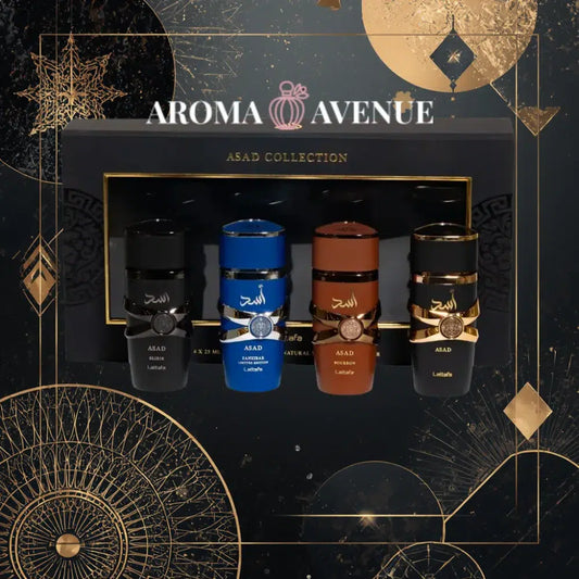 Set Lattafa Asad Collection – 4 x 25 ml, bărbătesc