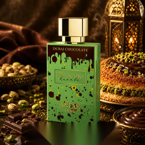 Anfar London Pistachio Kunafa parfum arabesc unisex, 80 ml, flaconul în ambianță