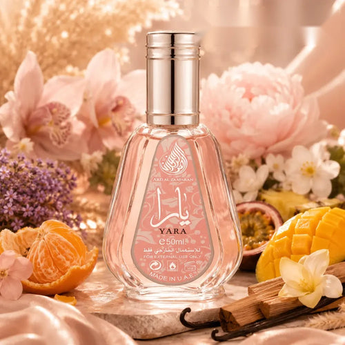 Ard Al Zaafaran Yara parfum arabesc femei, 50 ml, flaconul în ambianță