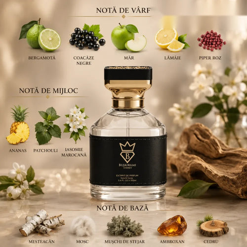 Bujairami Kingsman parfum arabesc bărbați, 100 ml, flaconul în ambianță