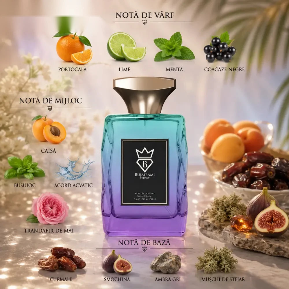 Bujairami Unforgettable parfum arabesc bărbați, 100 ml, flaconul în ambianță