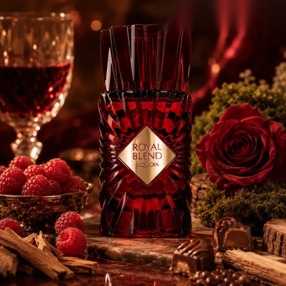 French Avenue Royal Blend Sequoia parfum arabesc unisex, 100 ml, flaconul în ambianță