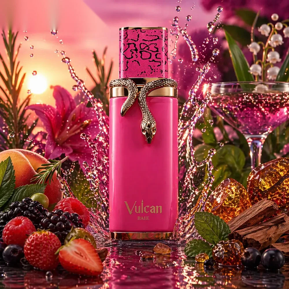 French Avenue Vulcan Baie parfum arabesc unisex, 100 ml, flaconul în ambianță