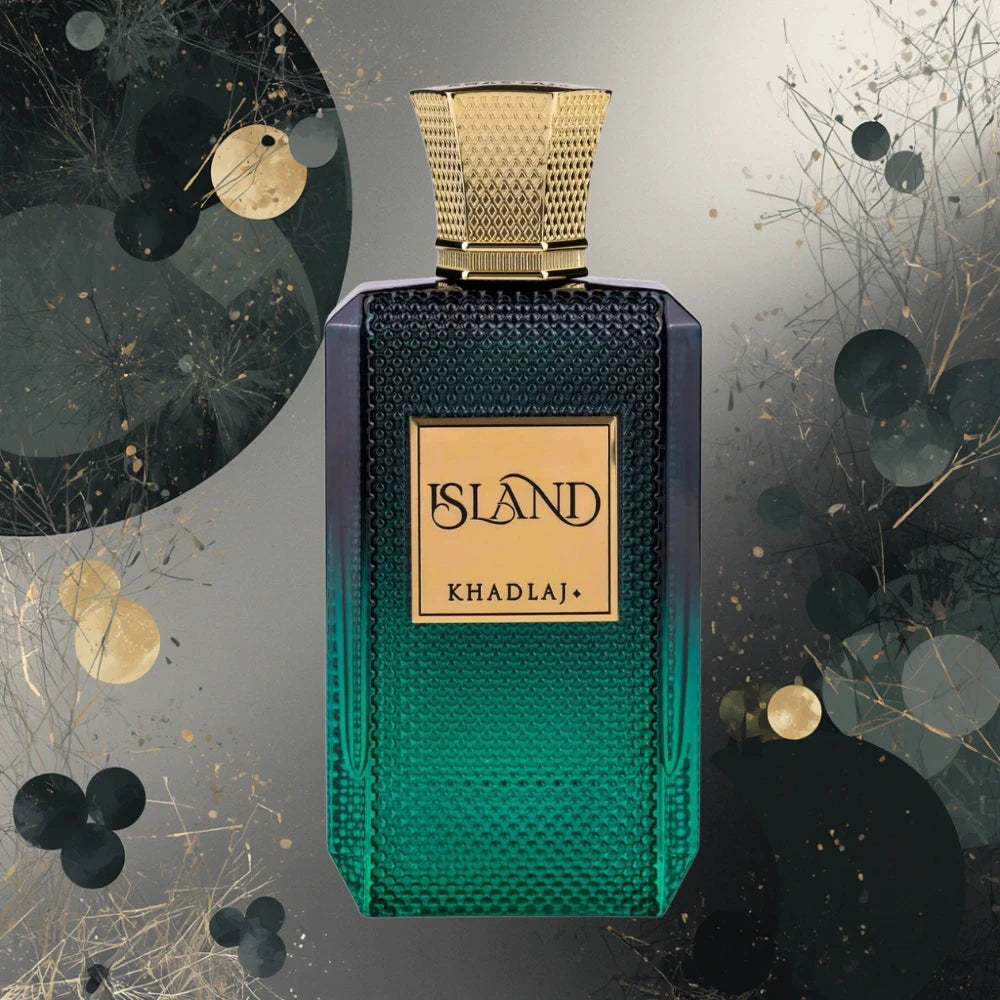 Khadlaj Island parfum arabesc unisex, 100 ml, flaconul în ambianță