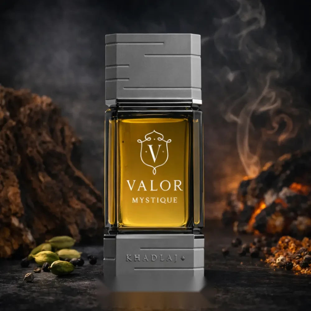 Khadlaj Valor Mystique parfum arabesc unisex, 100 ml, flaconul în ambianță