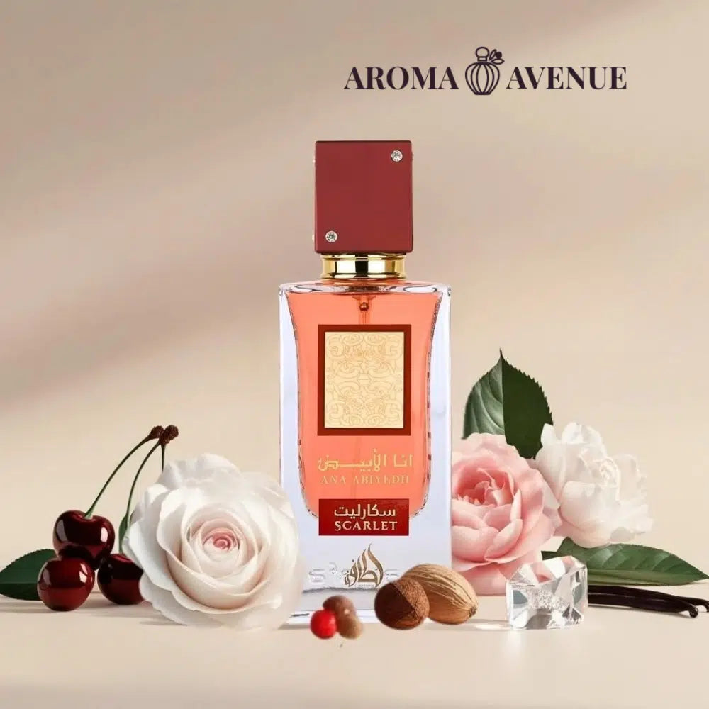 Lattafa Ana Abiyedh Scarlet – Apă de Parfum Unisex, 60 ml