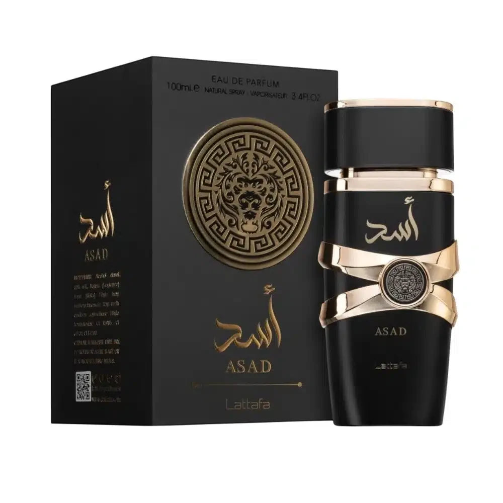 Lattafa Asad – Apa de Parfum pentru Bărbați, 100 ml, flaconul în ambianță