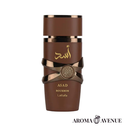 Lattafa Asad Bourbon – parfum bărbătesc oriental-aromatic cu note de lavandă, cacao și vanilie Bourbon.