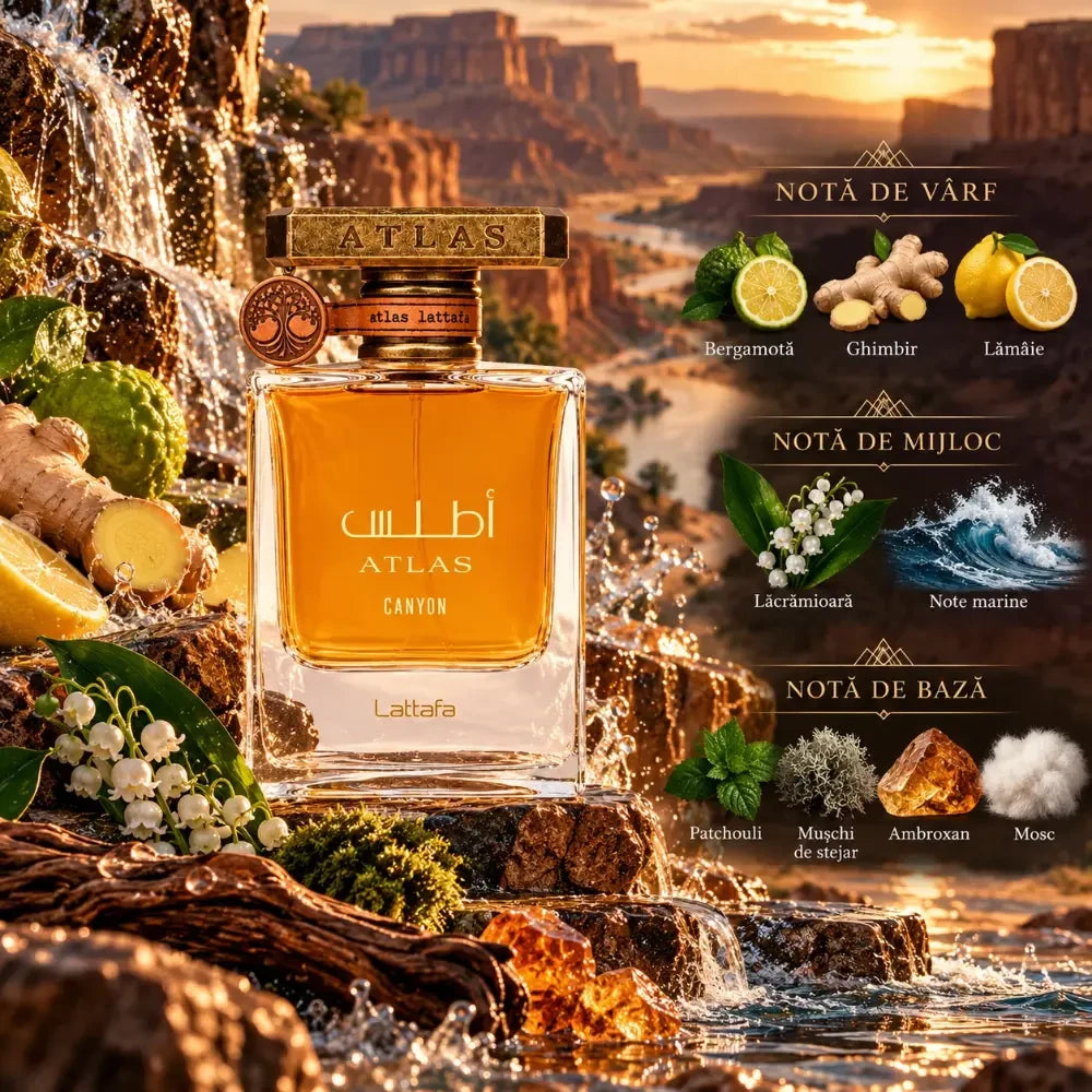 Lattafa Atlas Canyon parfum arabesc unisex, 55 ml, imaginea 2