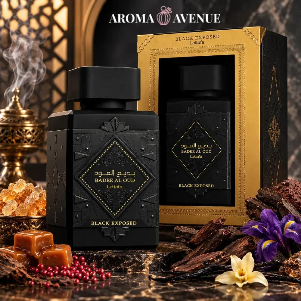 Lattafa Badee Al Oud Black Exposed parfum arabesc unisex, 100 ml, imaginea 3