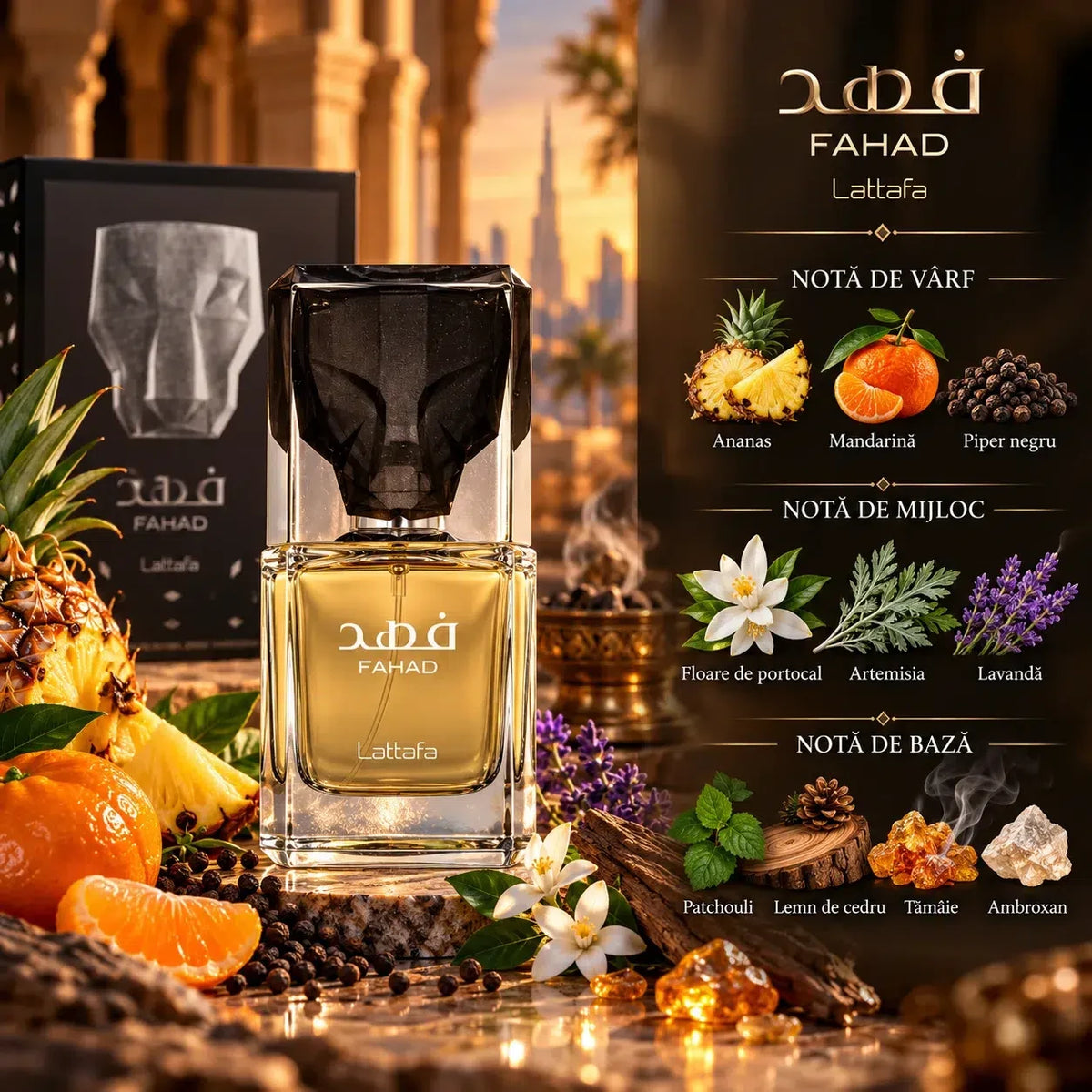 Lattafa Fahad parfum arabesc bărbați, 80 ml, imaginea 3