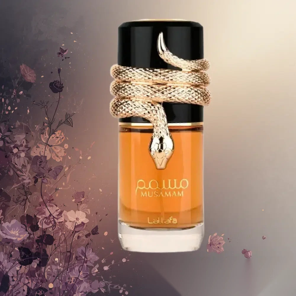 Lattafa Musamam parfum arabesc unisex, 100 ml, flaconul în ambianță
