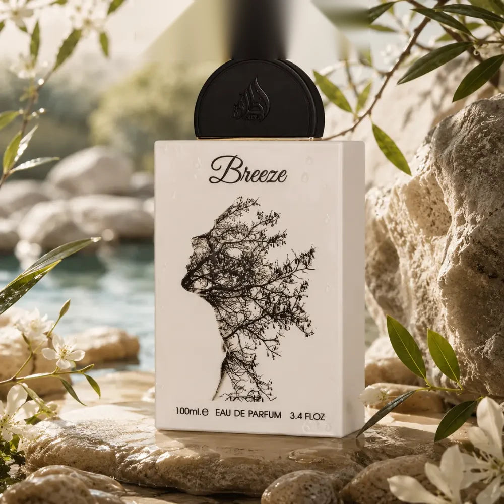 Lattafa Pride Breeze parfum arabesc unisex, 100 ml, flaconul în ambianță