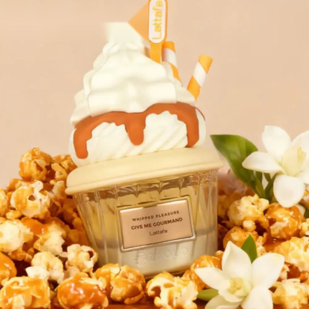 Lattafa Whipped Pleasure parfum arabesc unisex, 75 ml, flaconul în ambianță