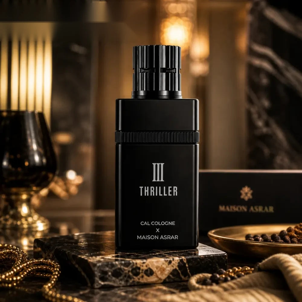 Maison Asrar III Thriller parfum arabesc unisex, 100 ml, flaconul în ambianță