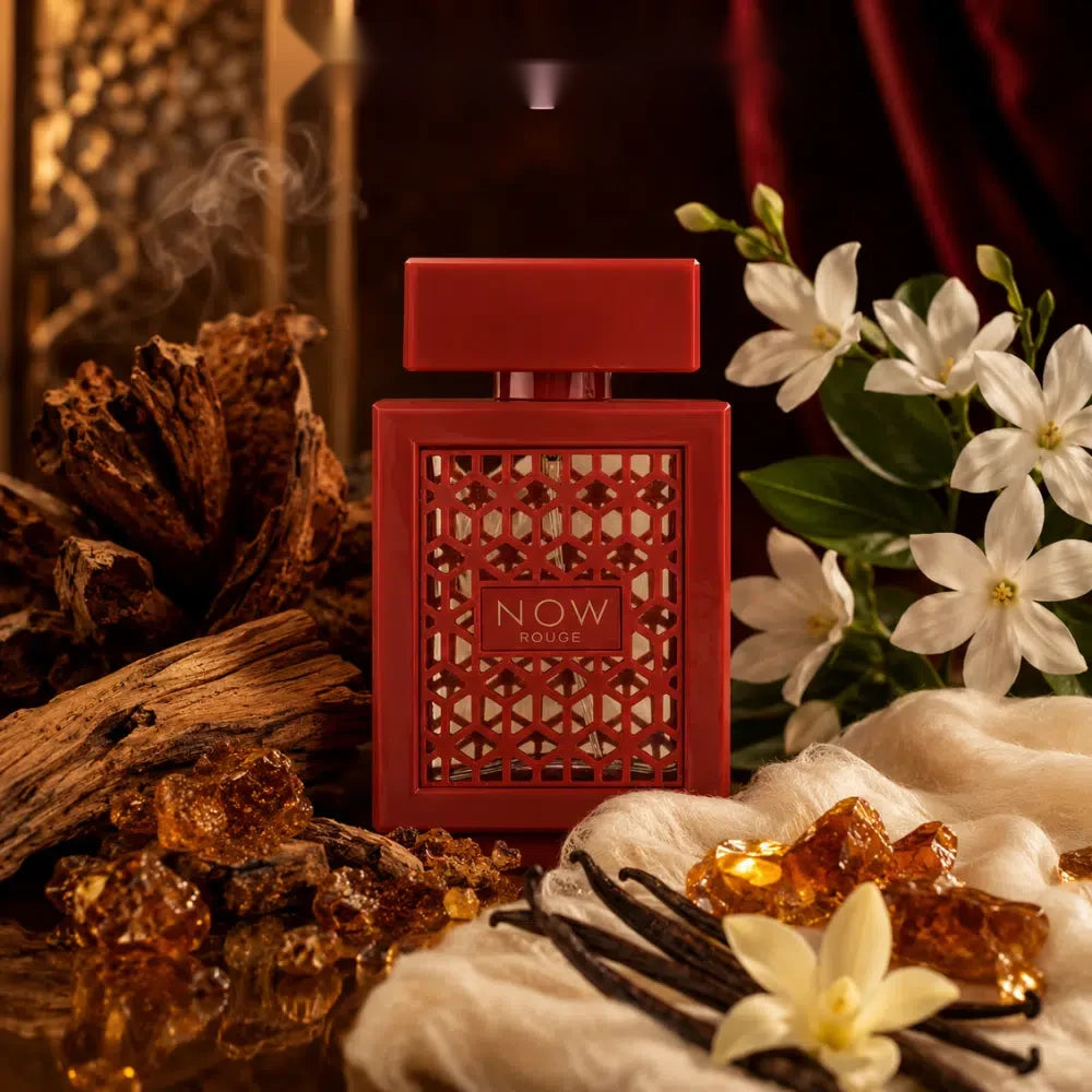 Rave Now Rouge parfum arabesc unisex, 100 ml, flaconul în ambianță