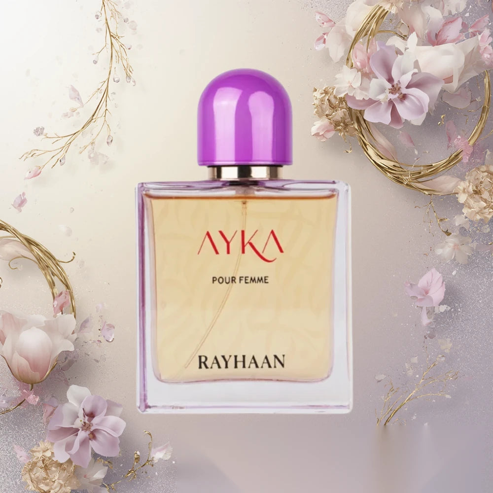 Rayhaan Ayka parfum arabesc femei, 100 ml, flaconul în ambianță