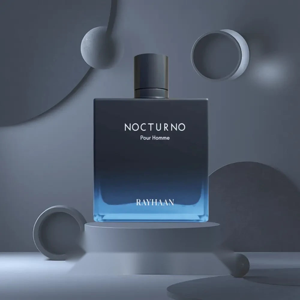 Rayhaan Nocturno parfum arabesc bărbați, 100 ml, flaconul în ambianță