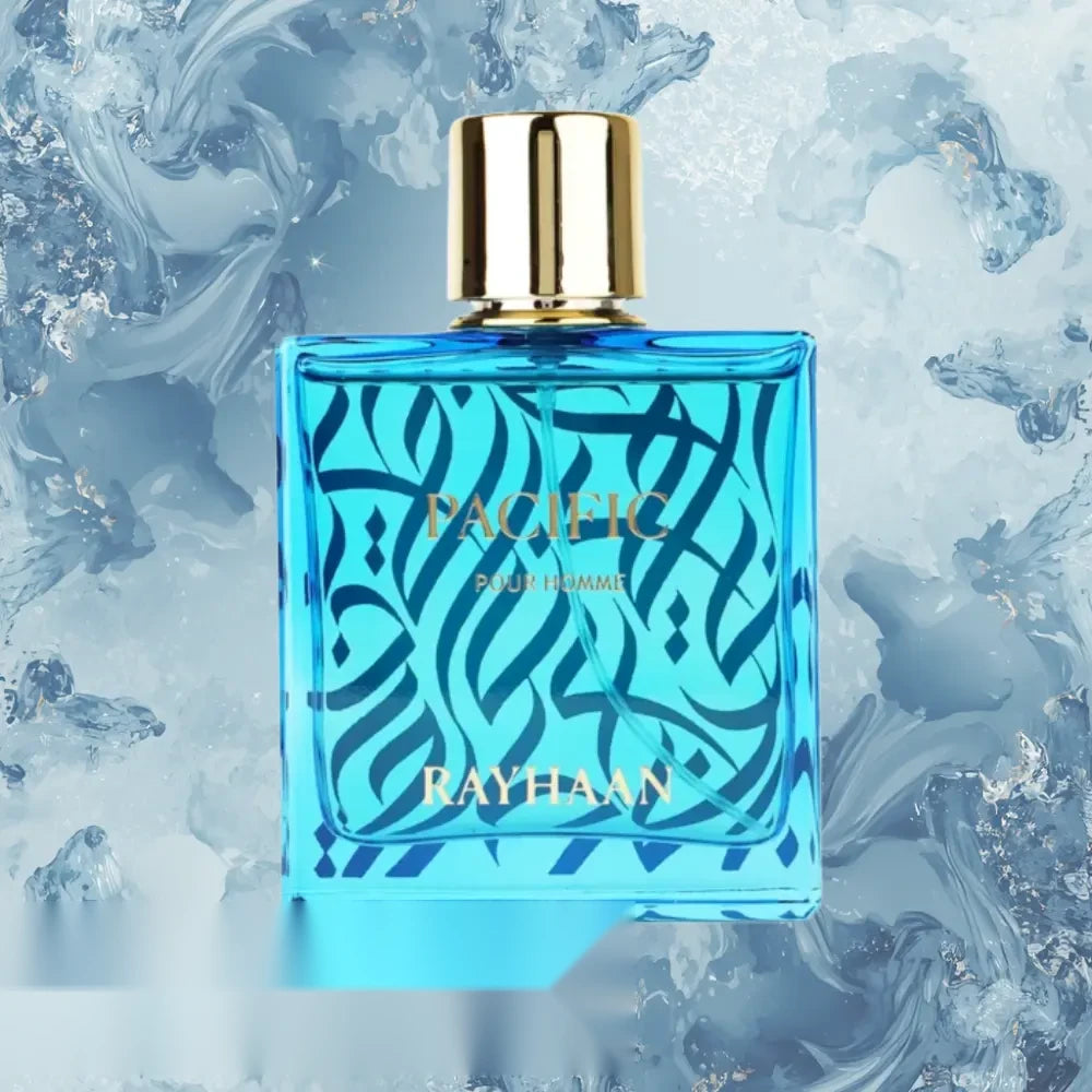 Rayhaan Pacific parfum arabesc bărbați, 100 ml, flaconul în ambianță