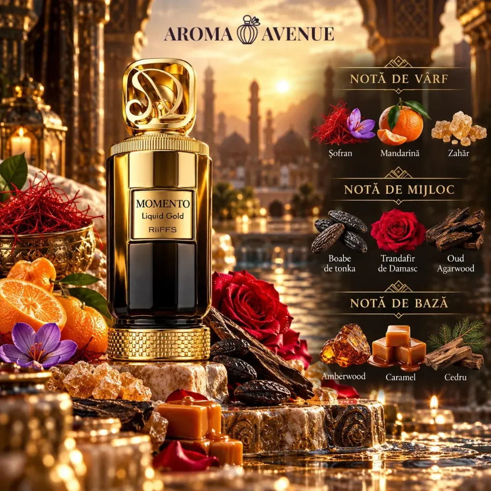 Riiffs Momento Liquid Gold parfum arabesc unisex, 100 ml, imaginea 3