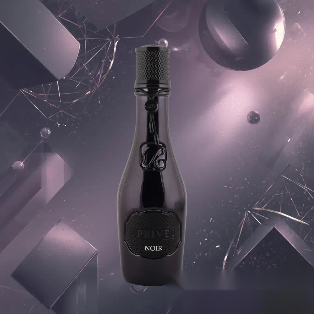 Riiffs Privè Noir Black parfum arabesc unisex, 100 ml, flaconul în ambianță