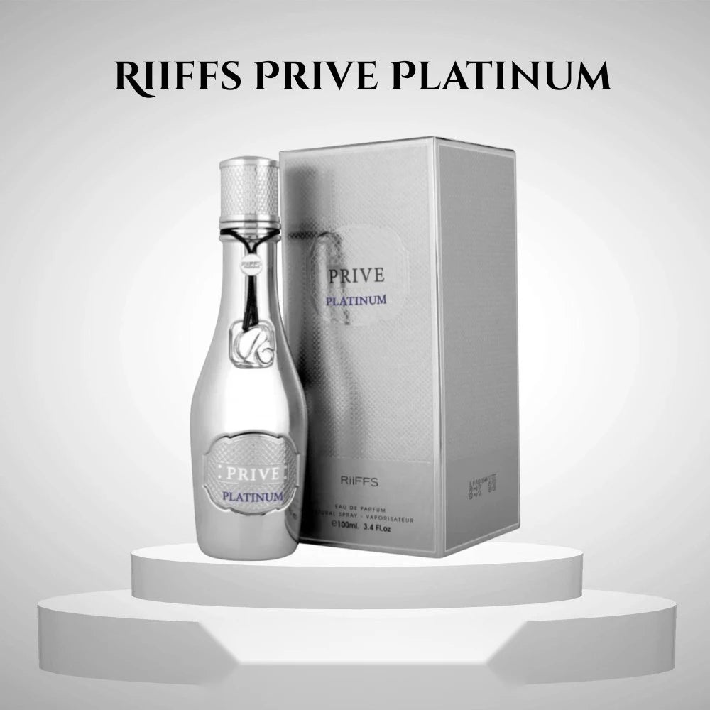 Riiffs Prive Platinum parfum arabesc bărbați, 100 ml, flaconul în ambianță