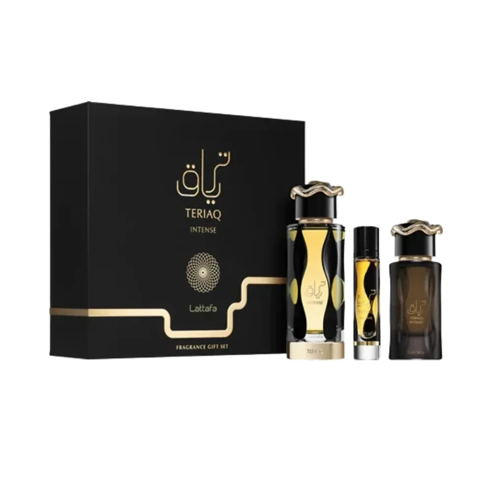Set Cadou Lattafa Teriaq Intense + + Hair Mist parfum arabesc unisex, 100 ml