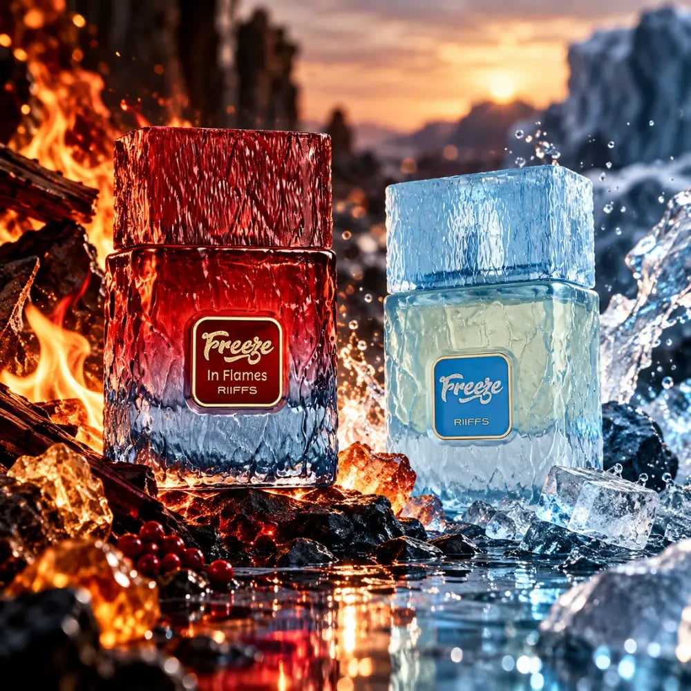 Set Freeze Duo Riiffs Freeze + Freeze in Flames 2 x parfum arabesc unisex, 100 ml, imaginea 2