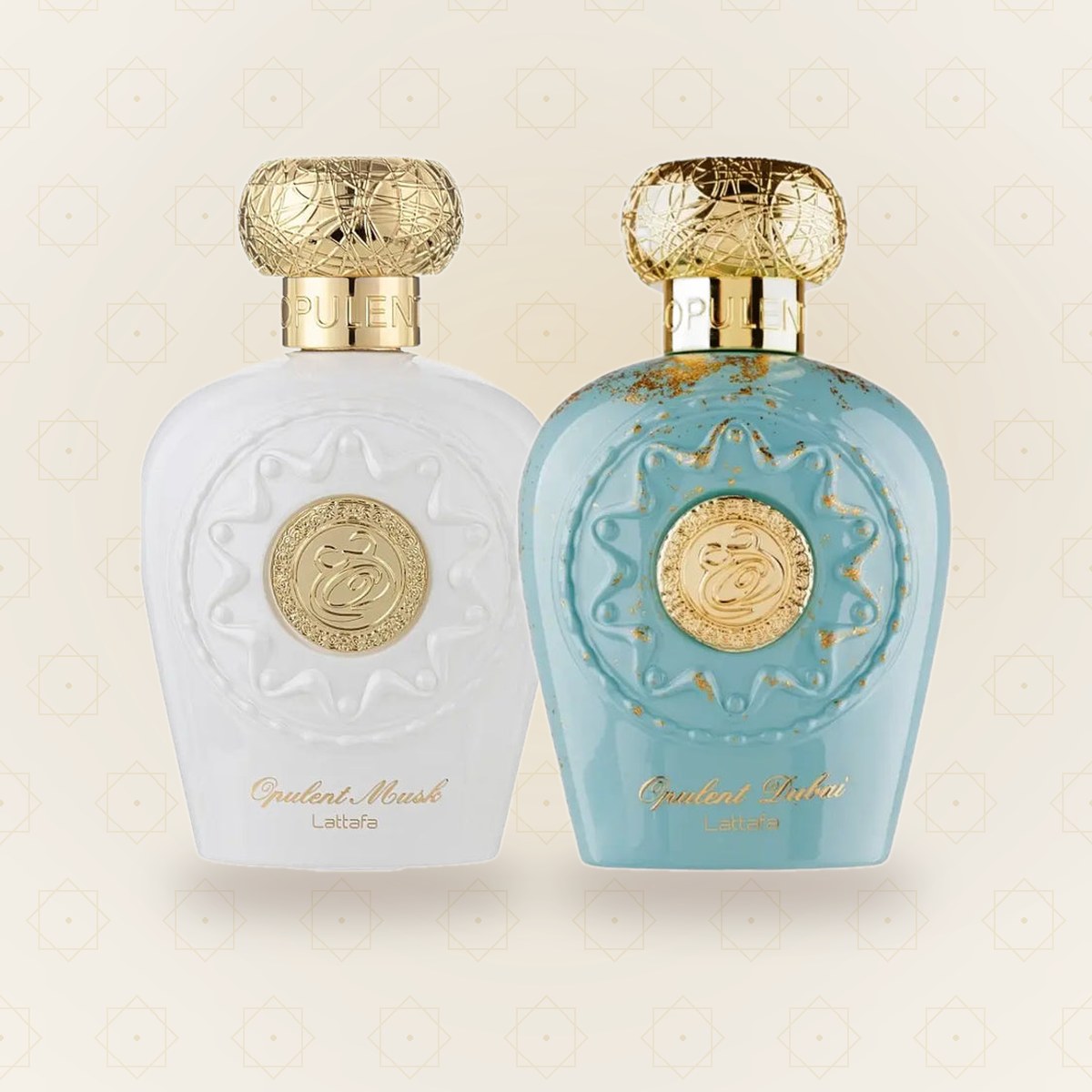 Lattafa Opulent Musk & Opulent Dubai – set apă de parfum 2 × 100 ml