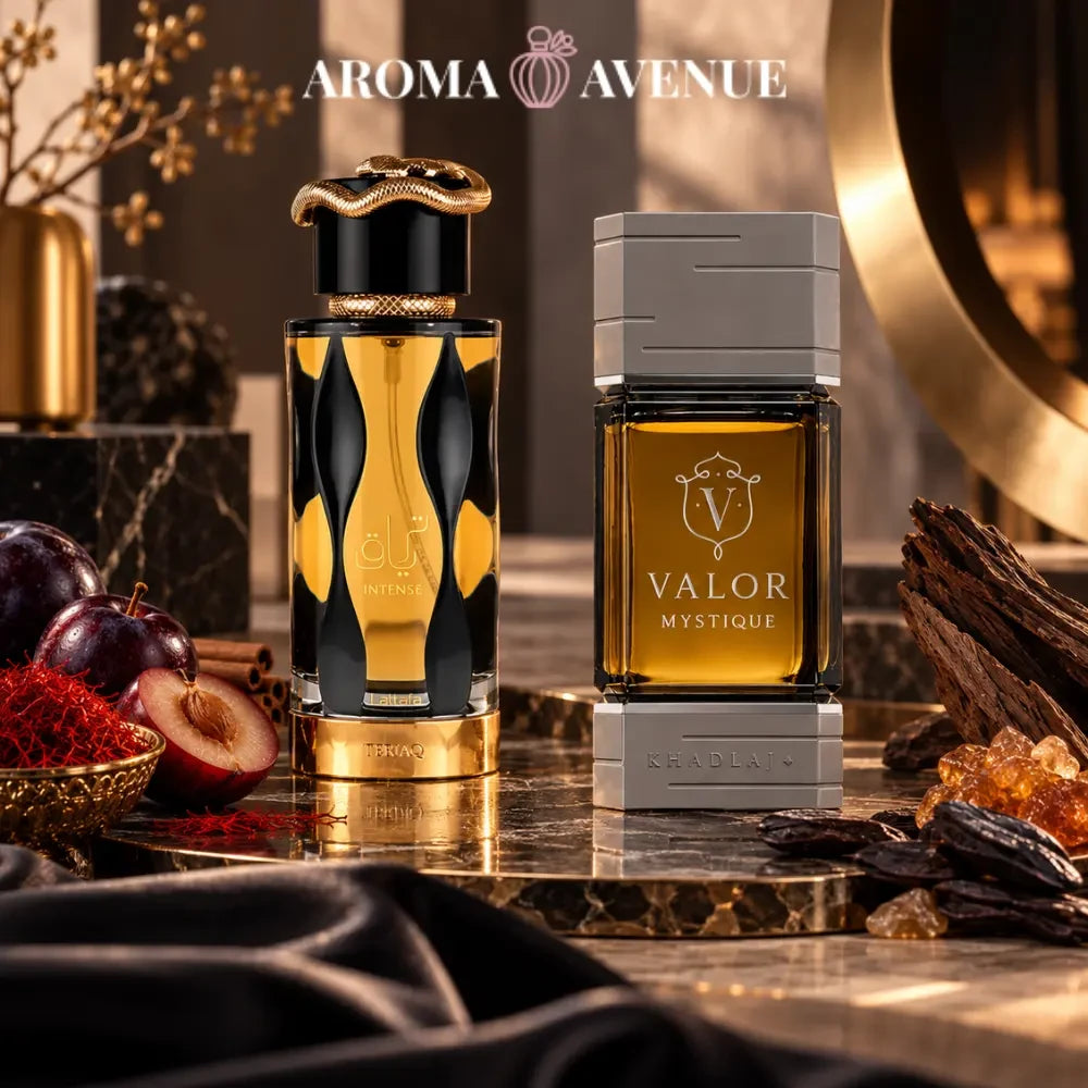 Set Oriental Intens Khadlaj Valor + Lattafa Teriaq Intense 2 x parfum arabesc unisex, 100 ml