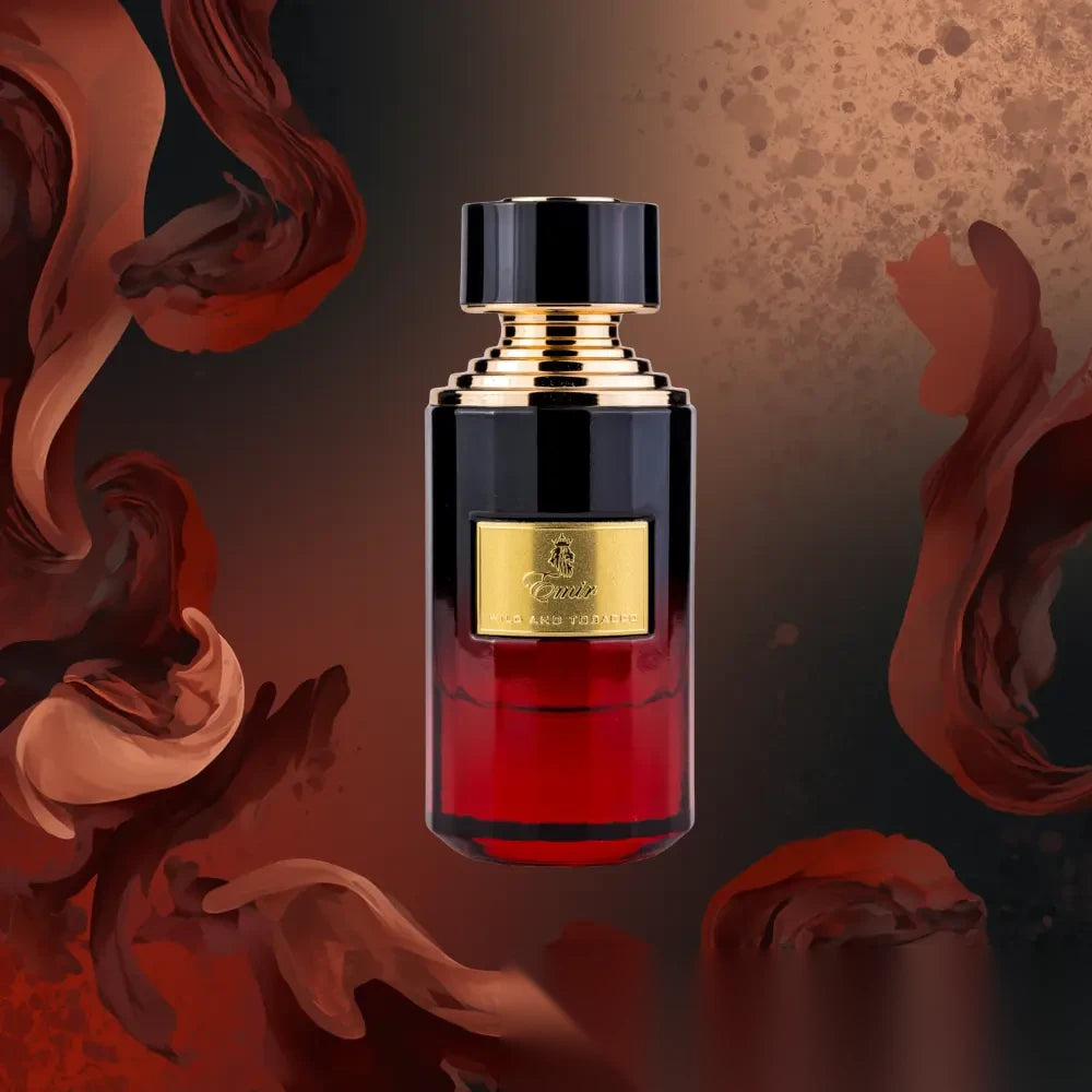Wild and Tobacco by Emir parfum arabesc unisex, 75 ml, flaconul în ambianță